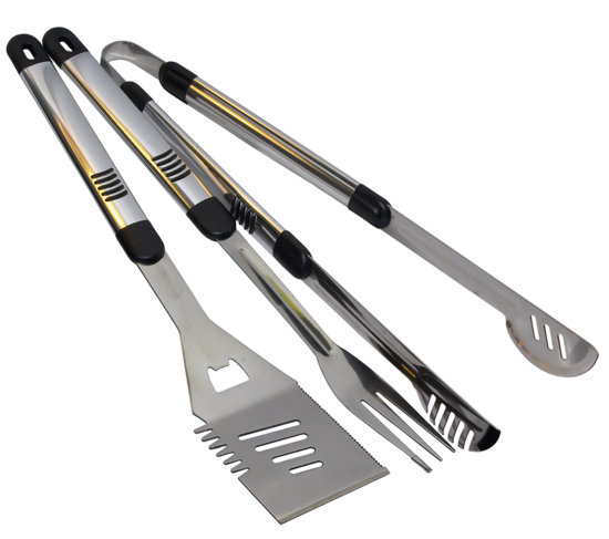 3PC Stainless Steel BBQ Tools